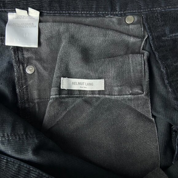Helmut Lang Black Button Fly 5 Pocket Straight Corduroy Pants Men's Size 30 - Picture 10 of 16